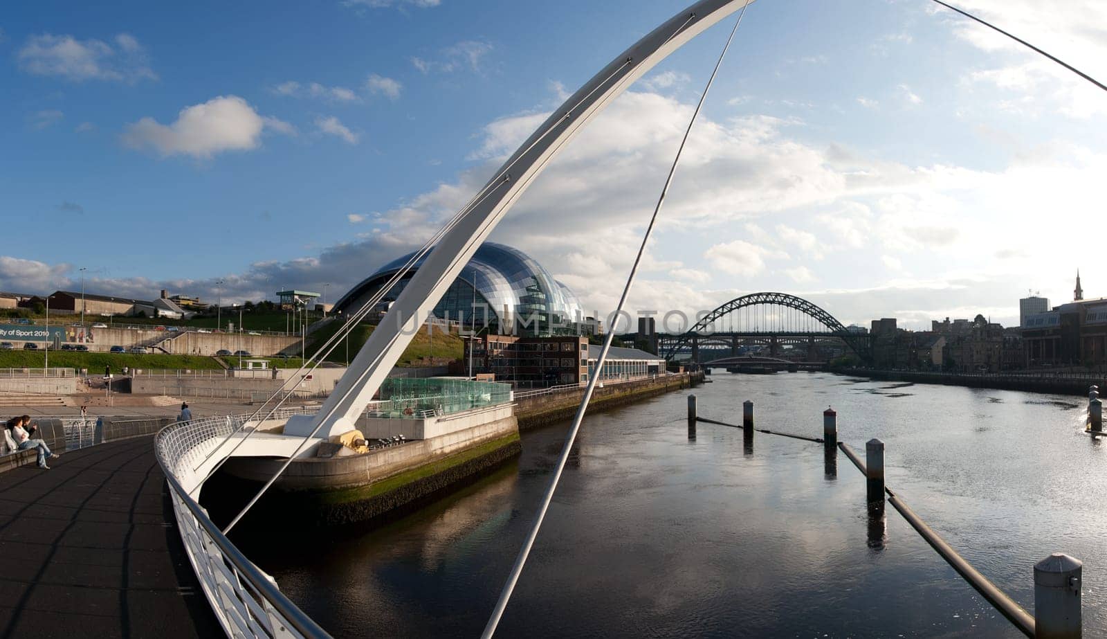 Sage and Millennium Bridge,Gateshead,England