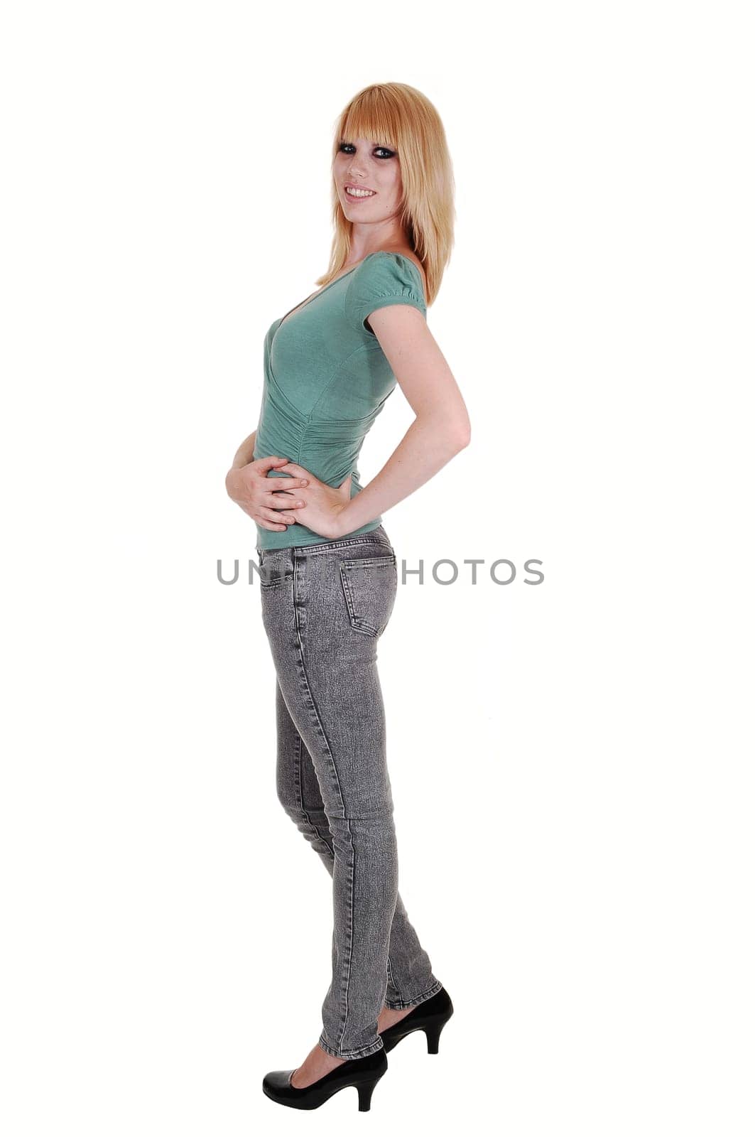 Pretty blond girl.