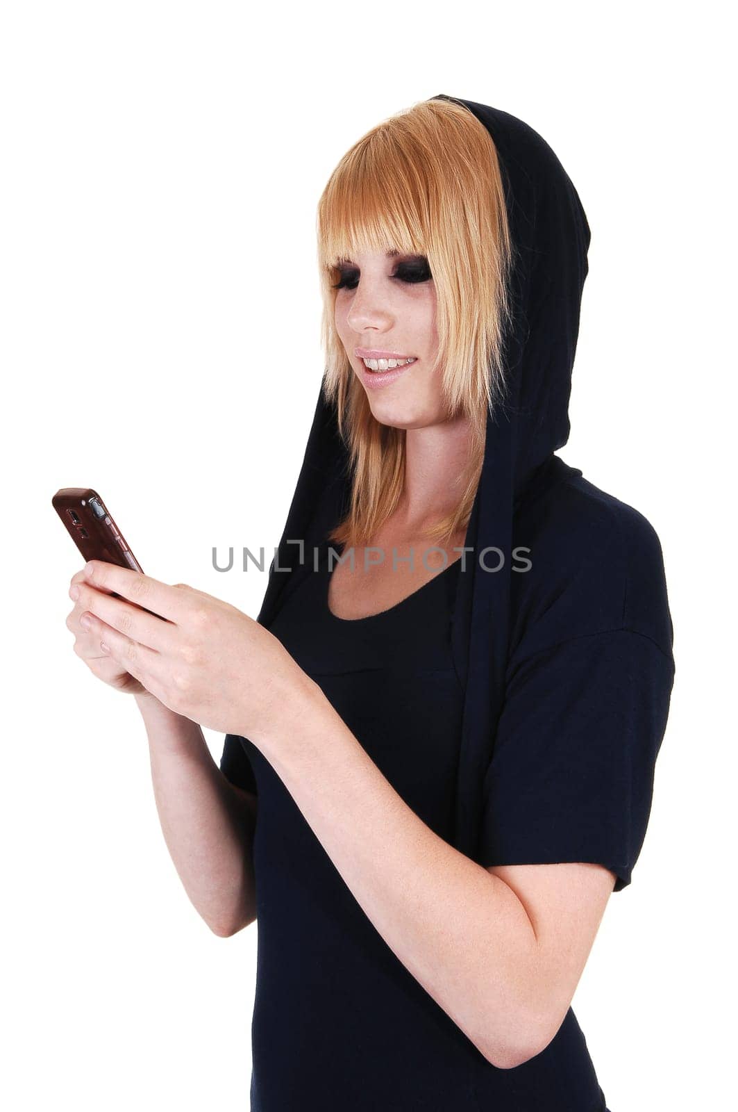 Girl messaging.