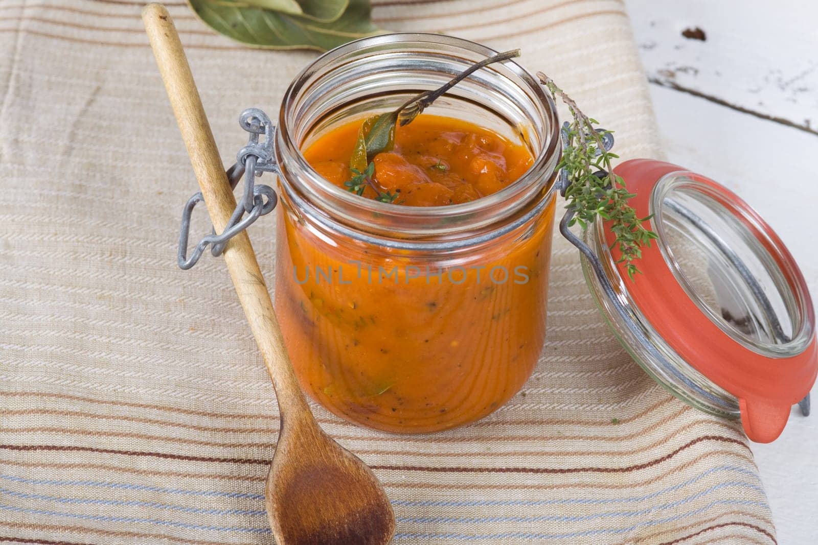 Rhubarb in a jar