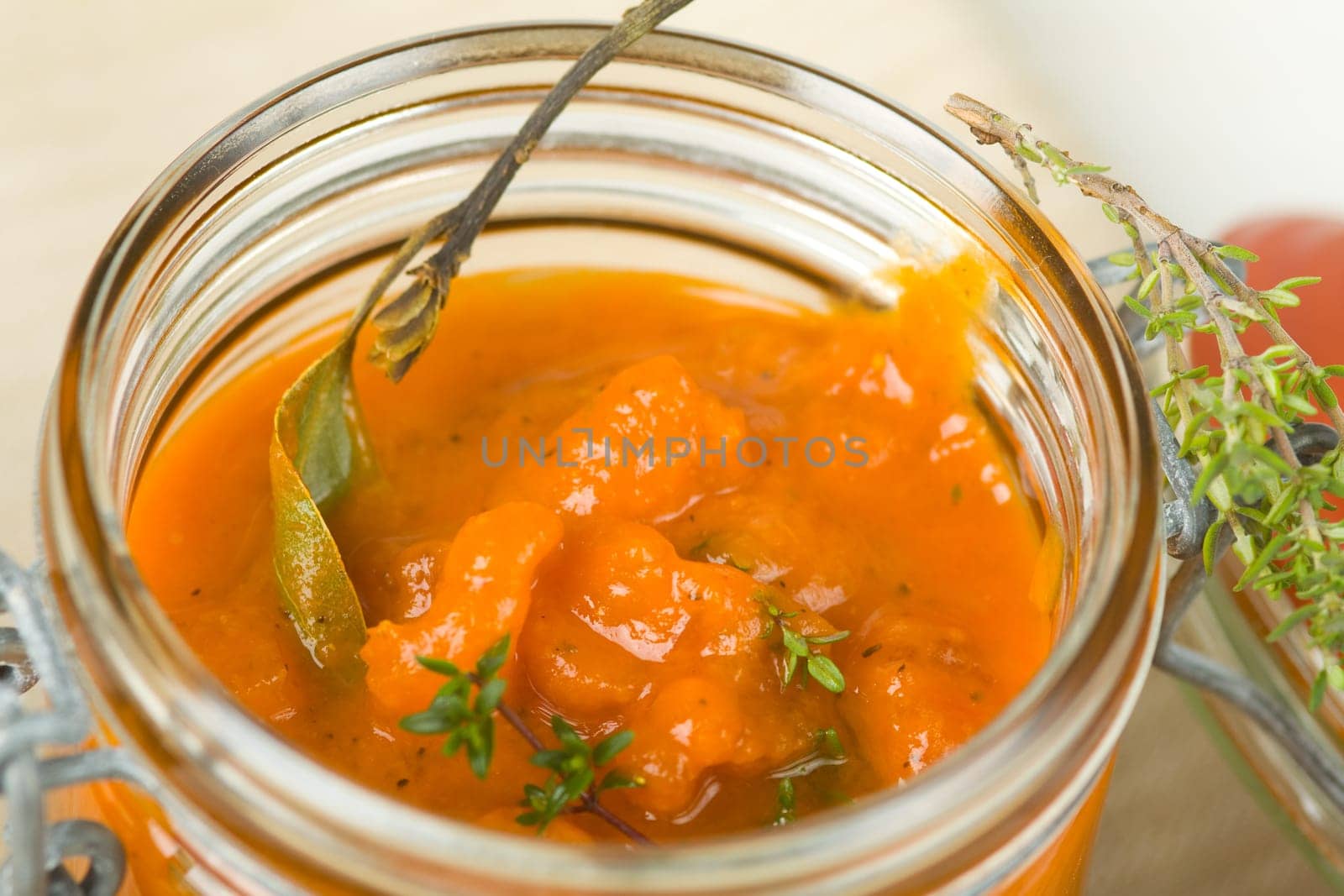 Compote glass close up