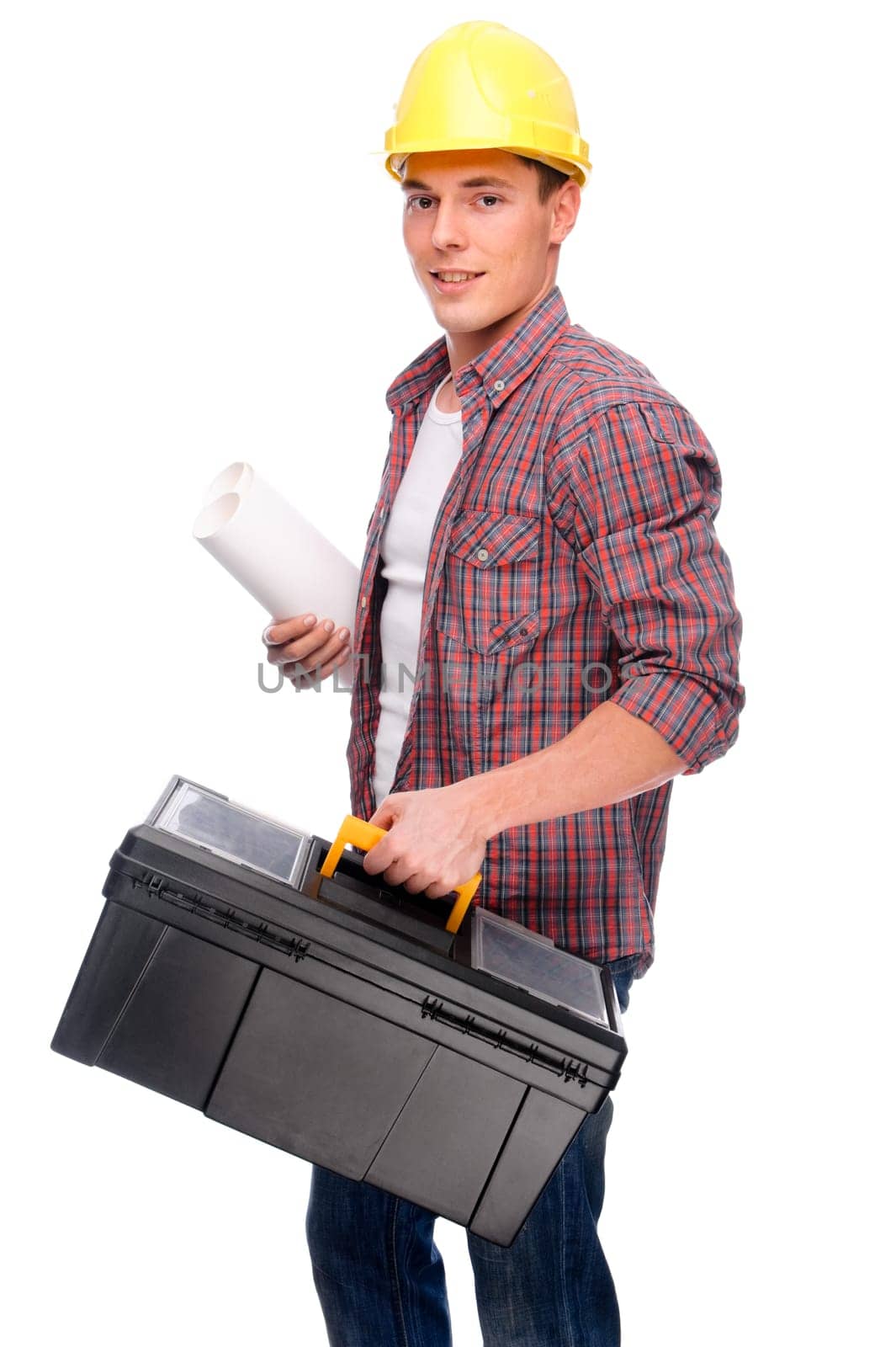 Young construction worker