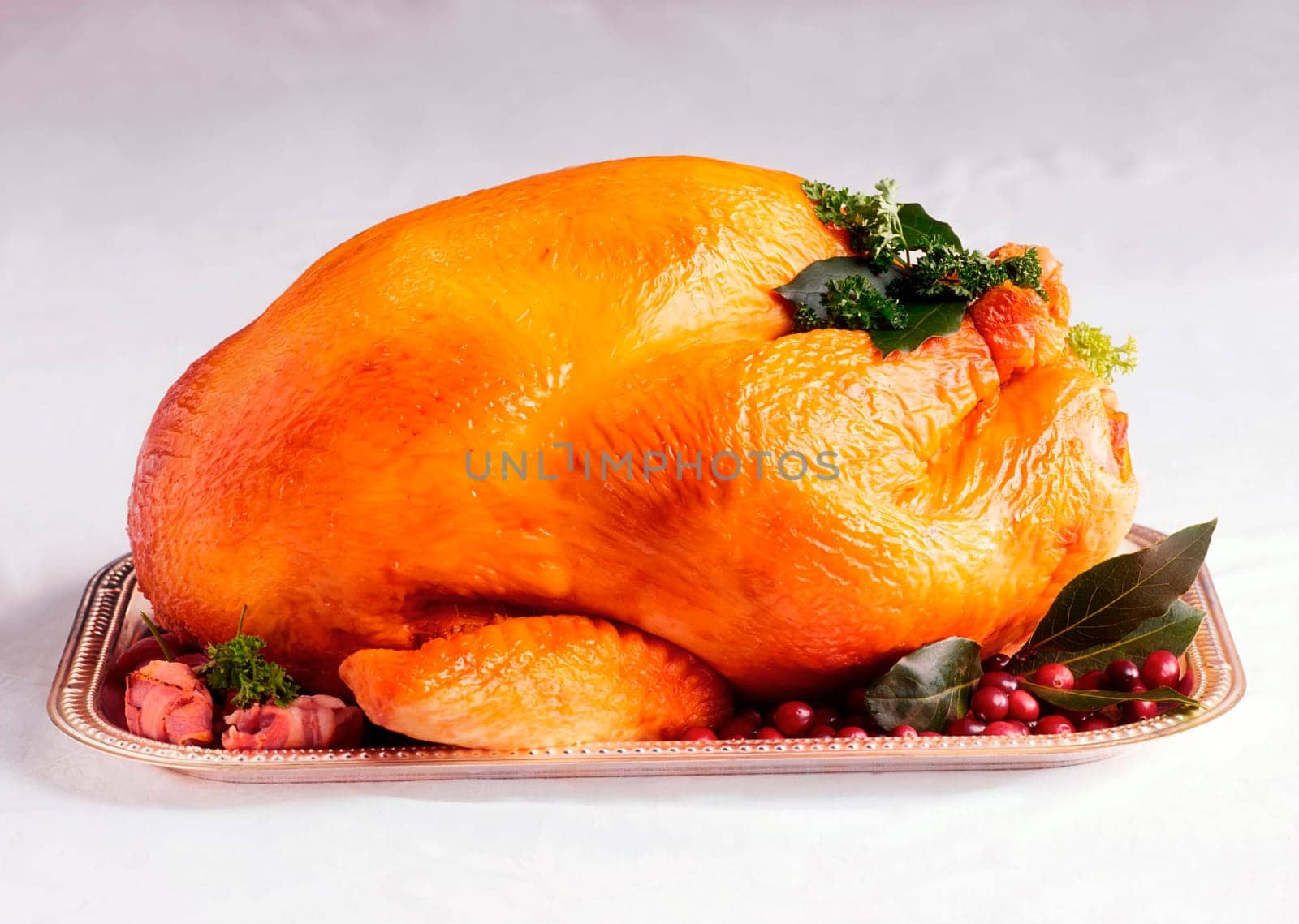 Roast turkey and trimmings