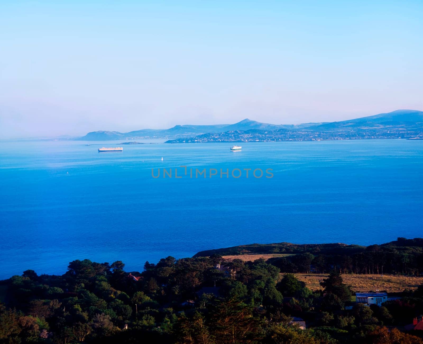 Howth, Dublin Bay, Co Dublin, Ireland  View to Bray Head