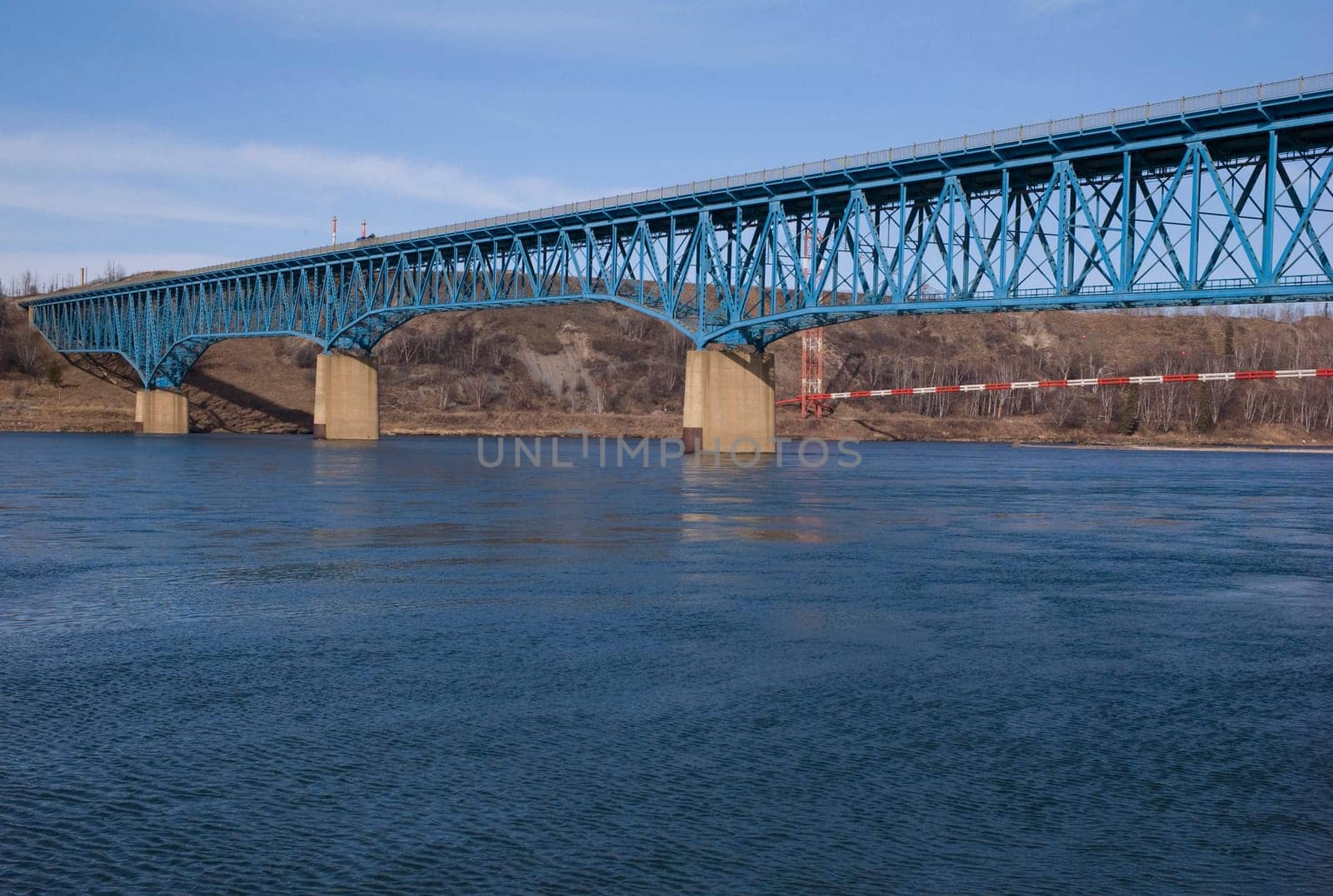 Bridge over Fraser River, Taylor, British Columbia, Canada