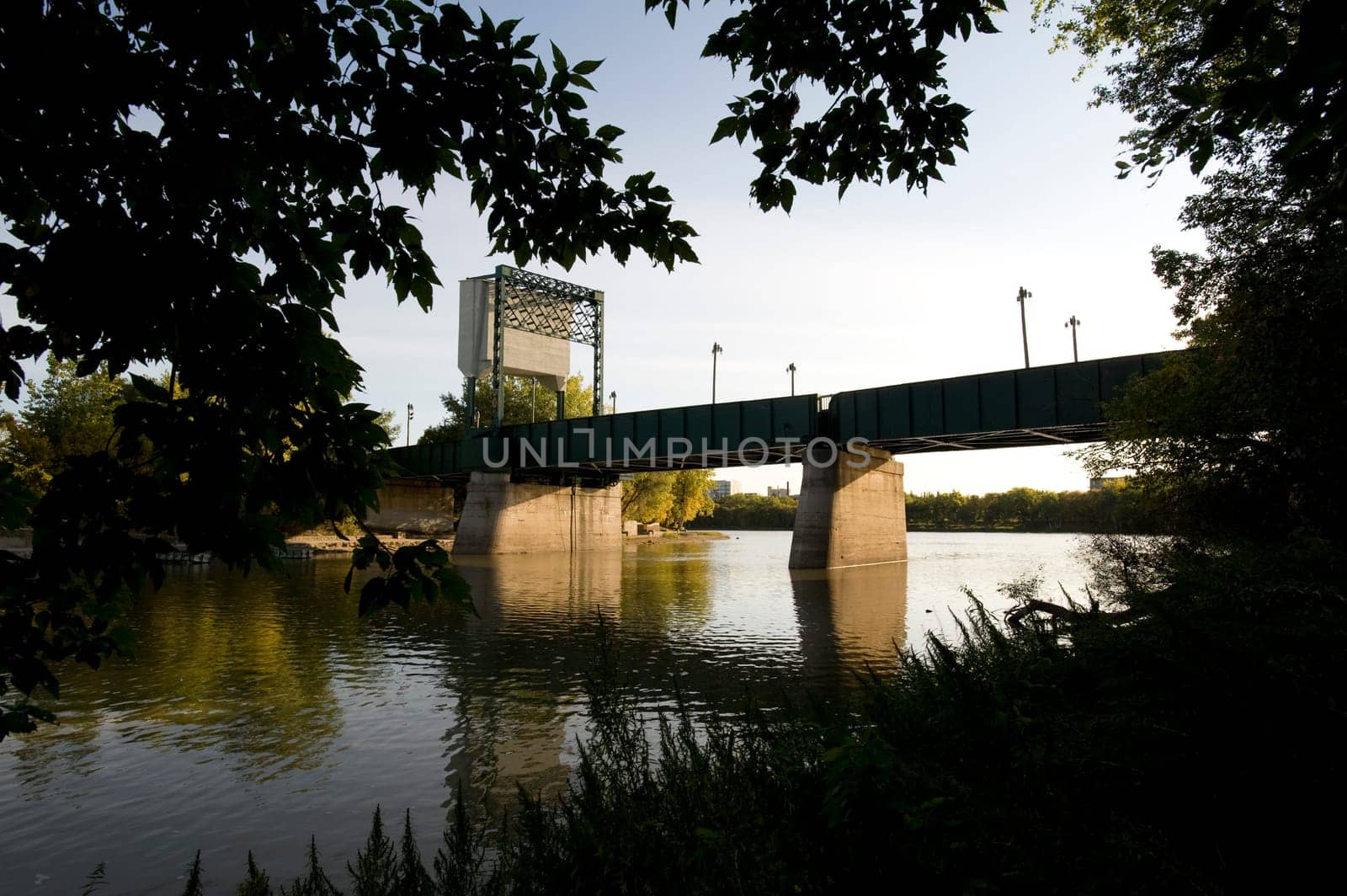 Bridge over Assiniboine River, Manitoba, Canada