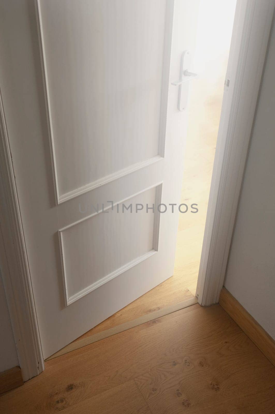 Door cracked open