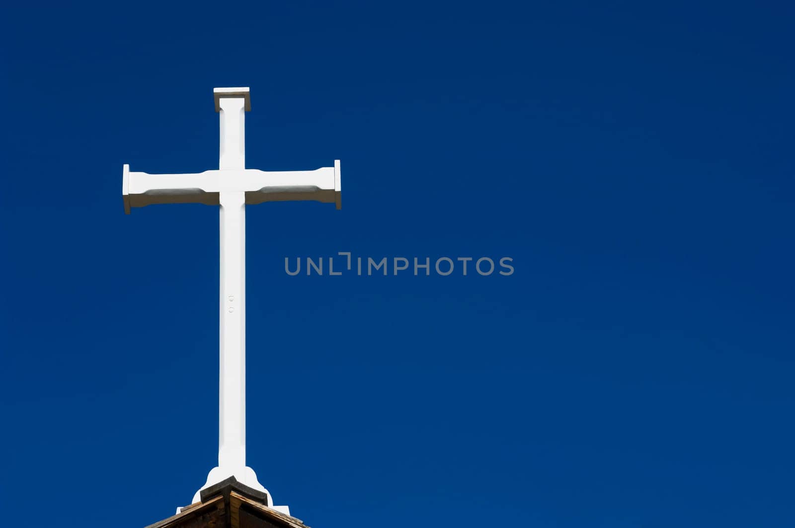 Holy cross on steeple of church, Canada