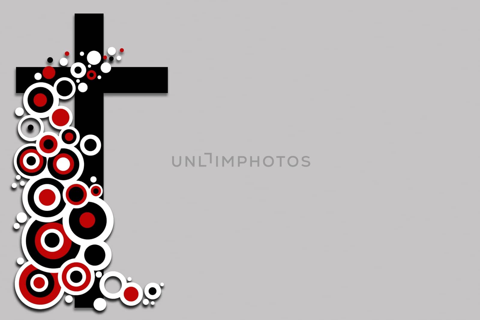 Retro circles and cross