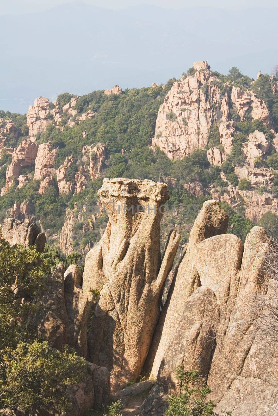Corsica, France  Calanques rock formations