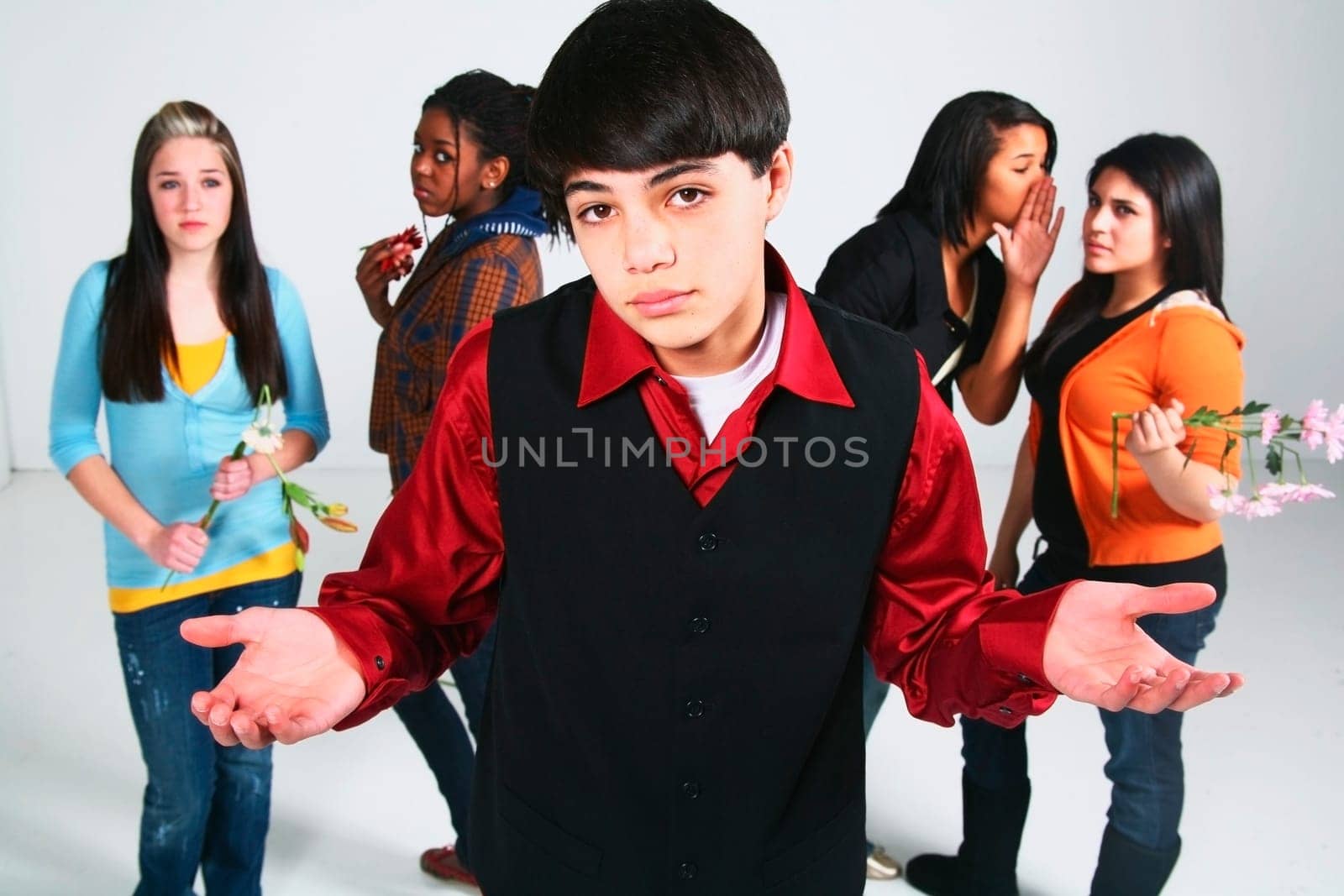 boy having a choice in girlfriend