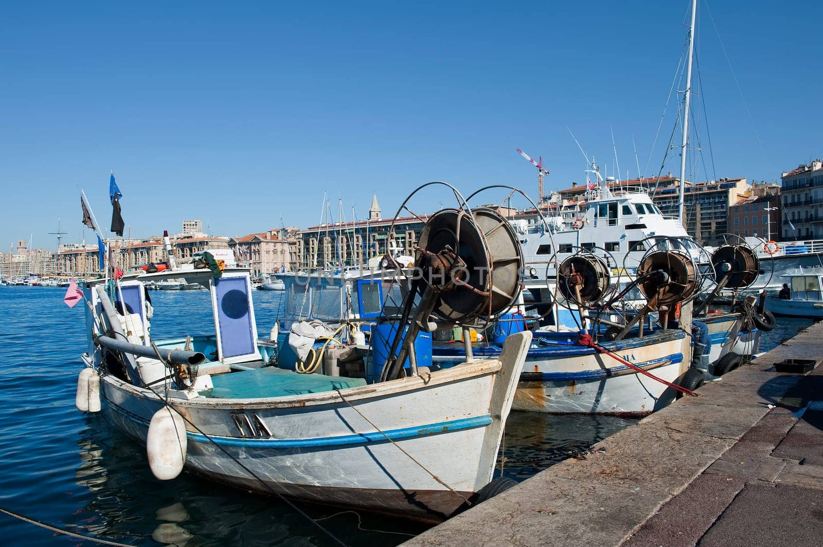 At the Vieux Port in Marseille