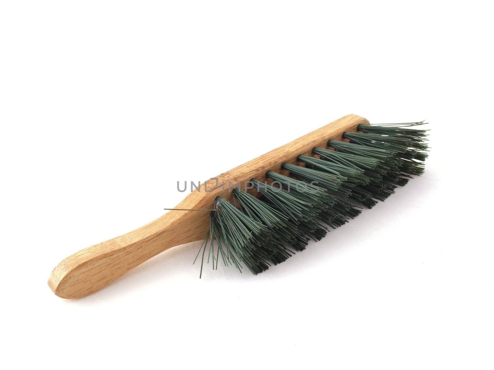 Sweeping brush on a white background.