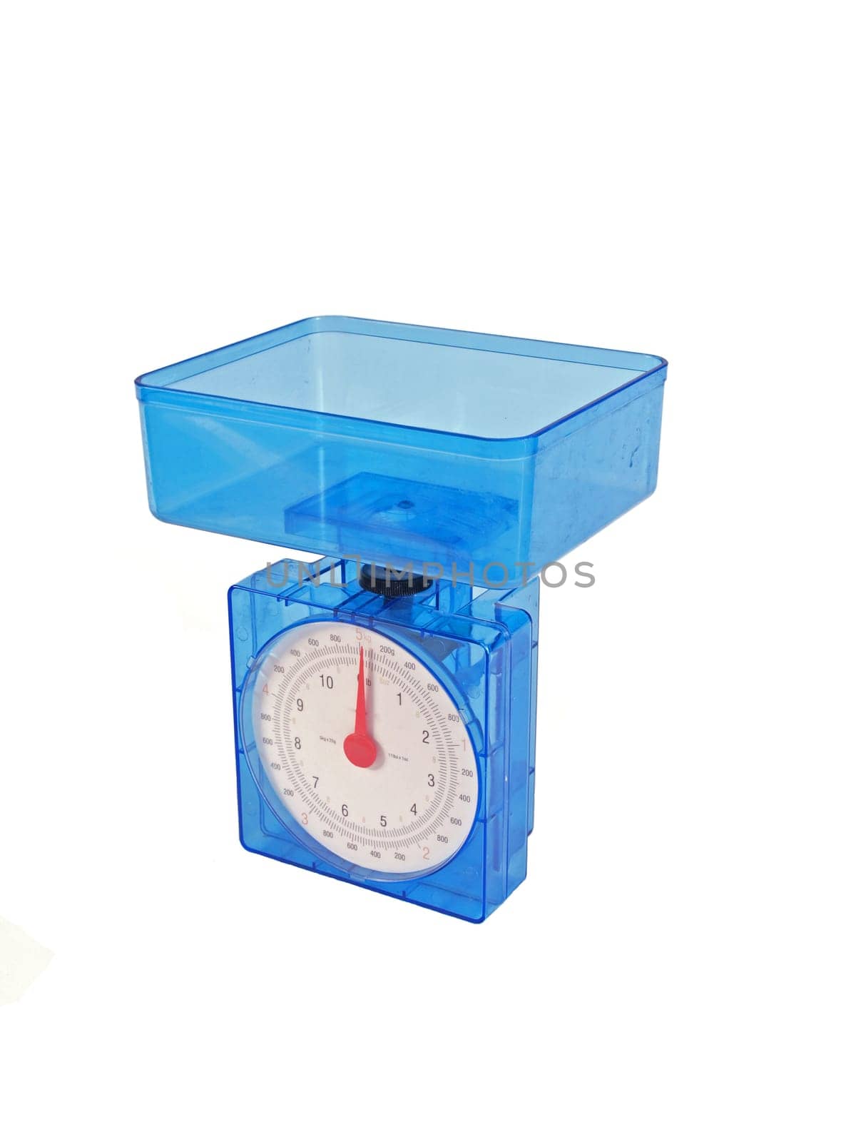 Food weighing scales on a plain white background.