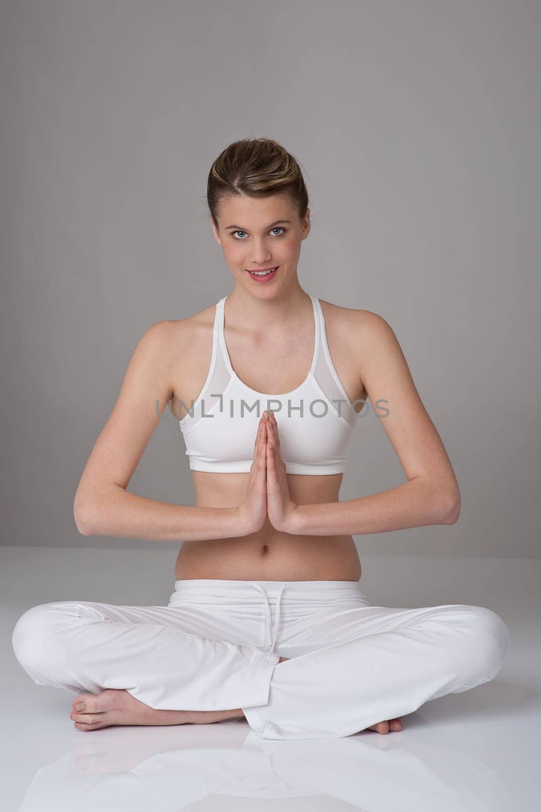 Fitness - Young woman in yoga position