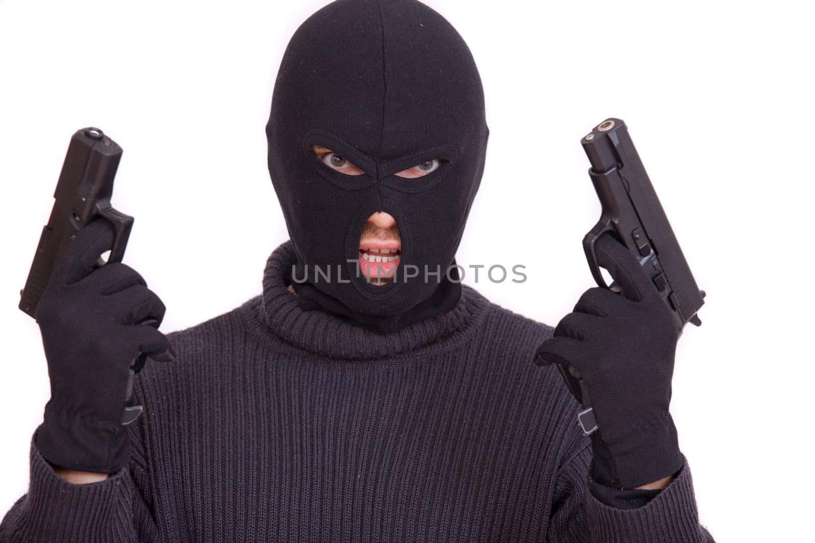 gangster with guns