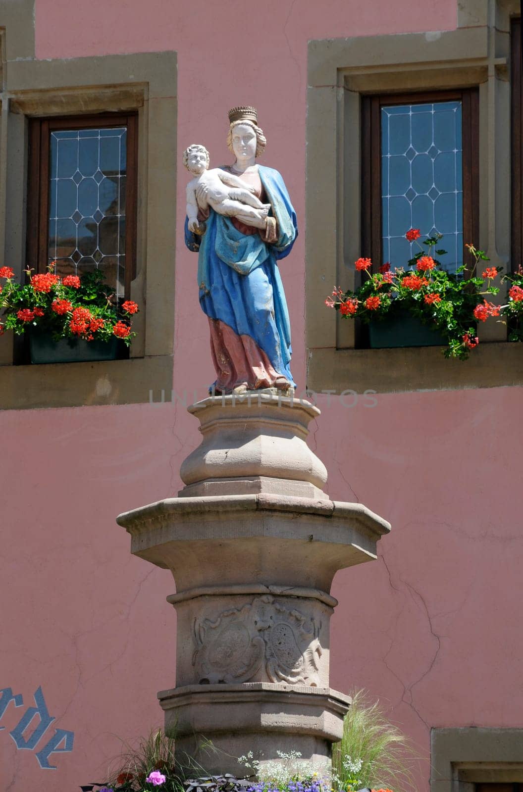 Fountain at Place Turenne in Turckheim
