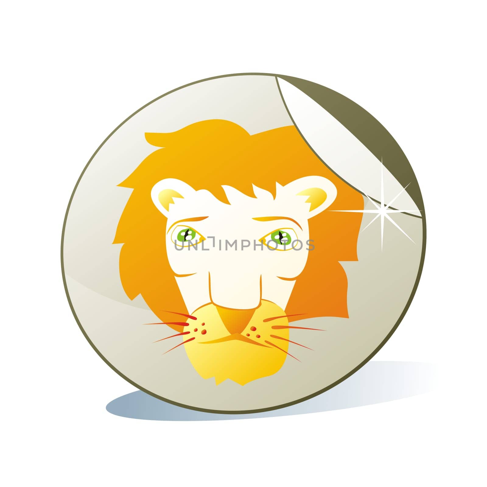 isolated sticker