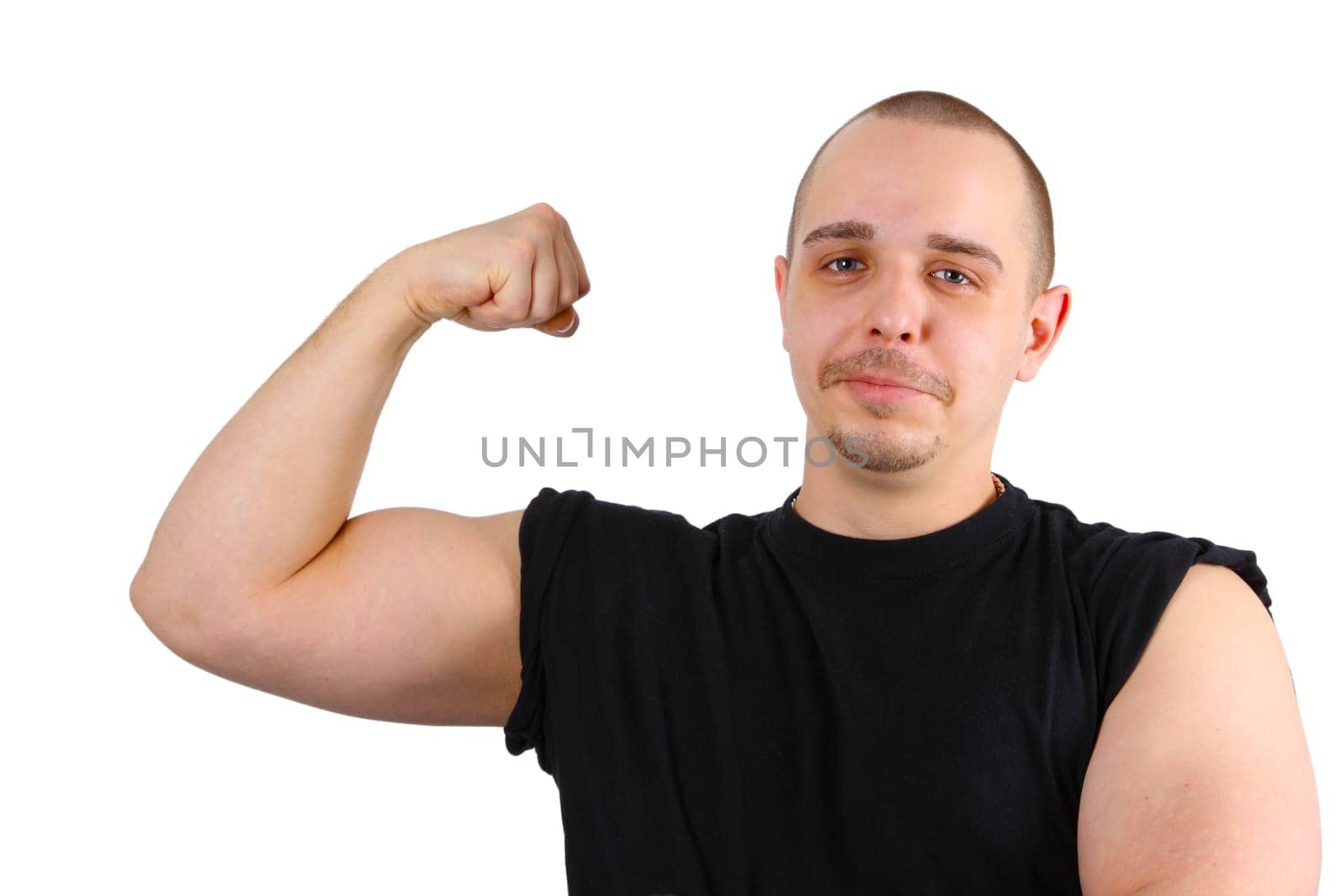 Showing biceps