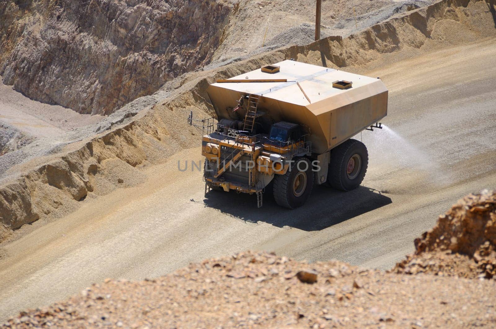 Giant Water Truck at Copper Mine