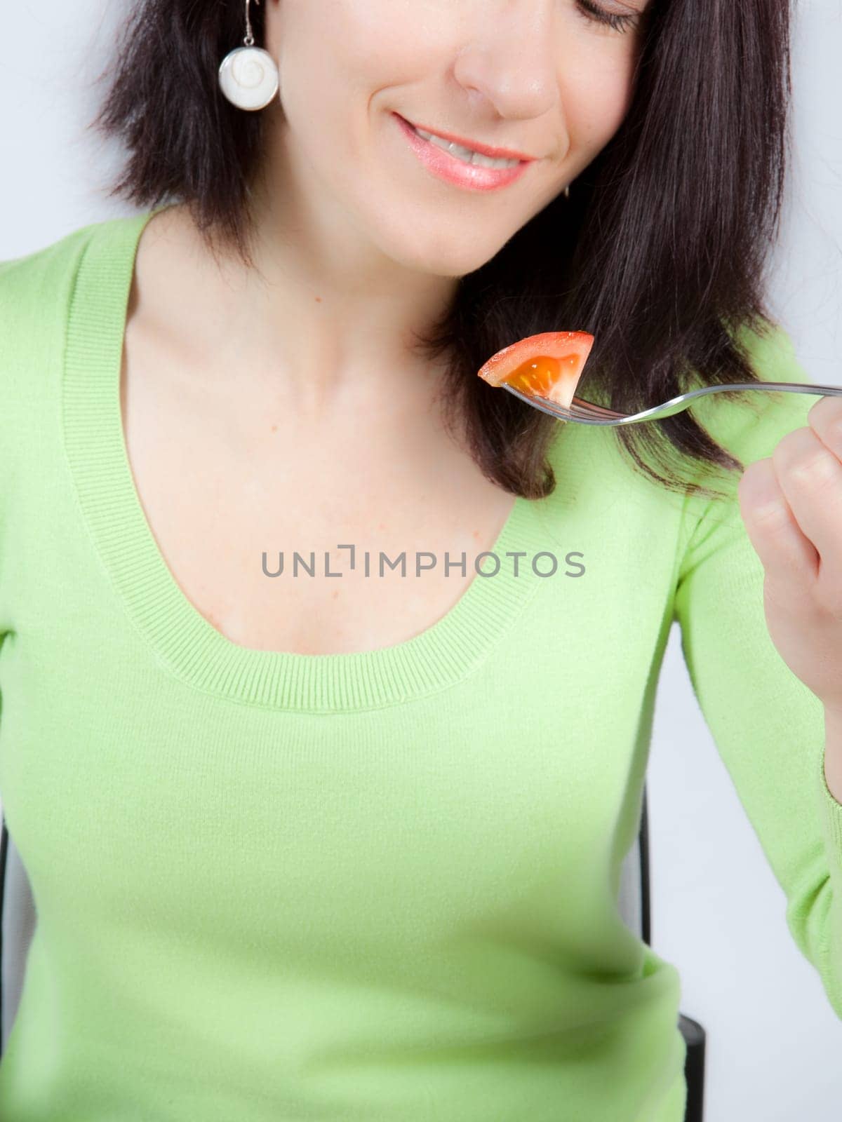 preparing salad