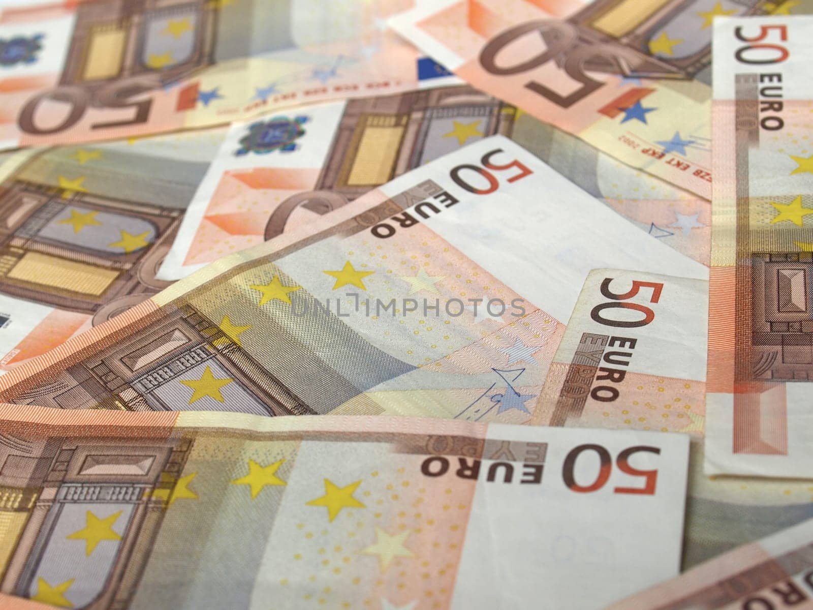 Euro bankonotes background