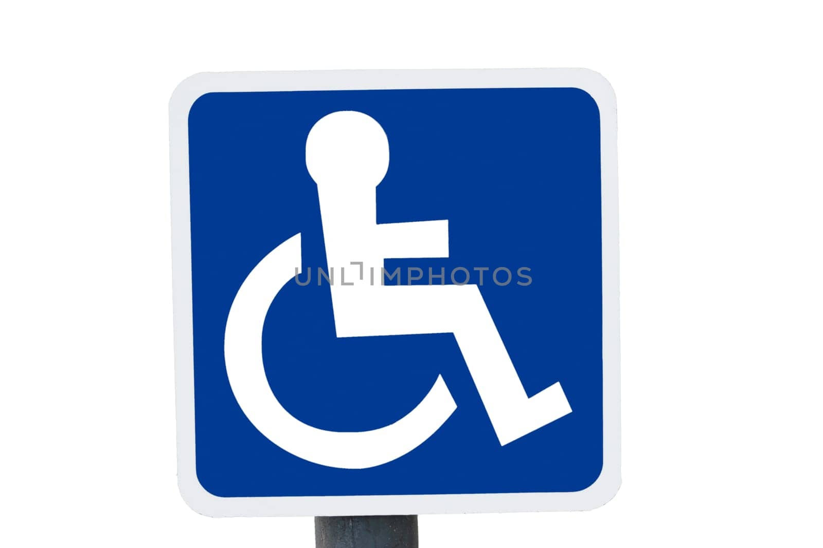 blue wheel chair sign