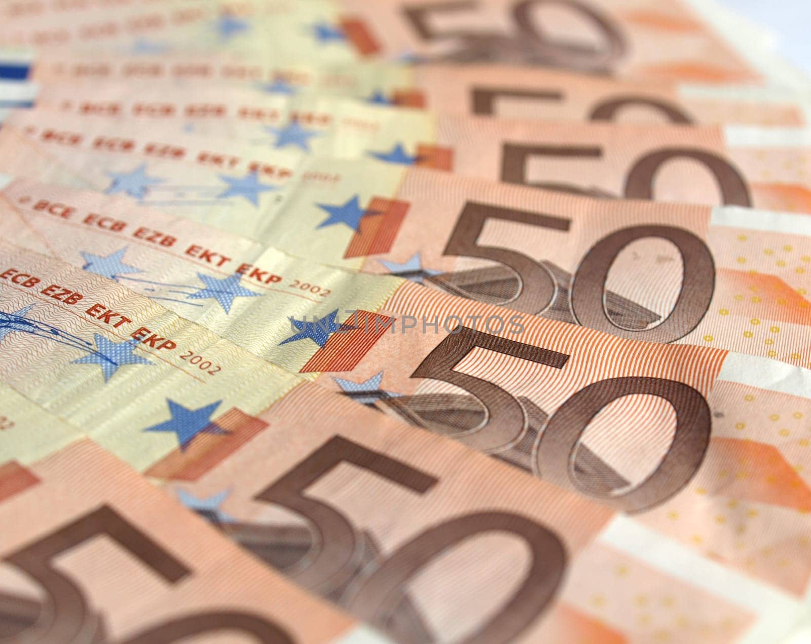 Euro bankonotes background