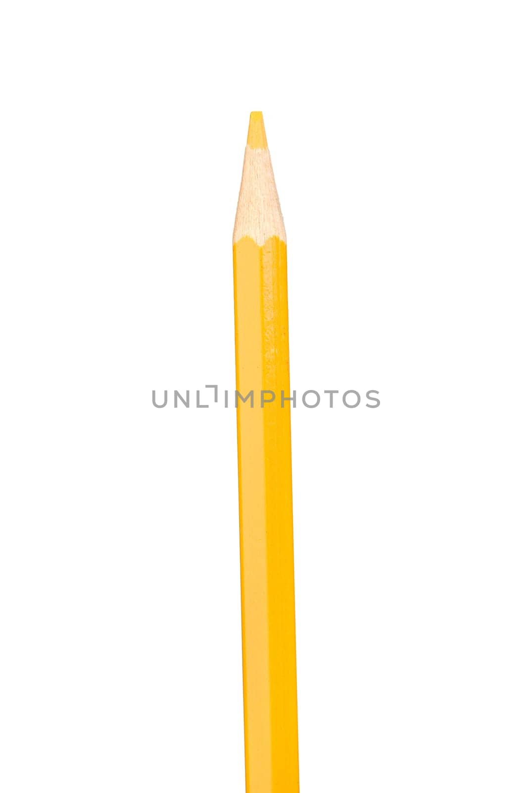 Yellow pencil vertically