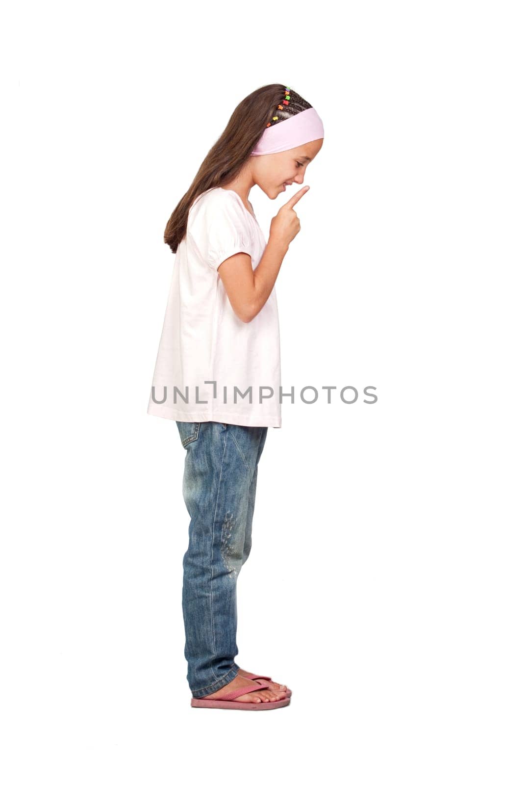 Adorable little ordering silence