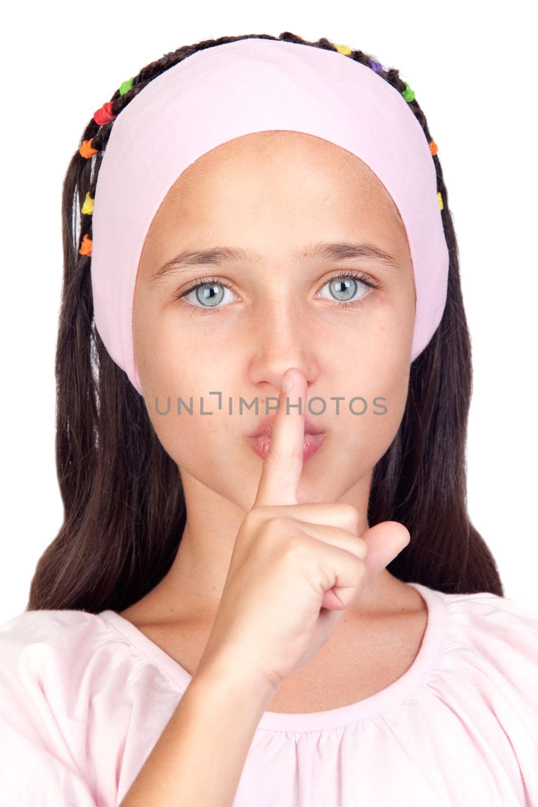 Adorable little ordering silence