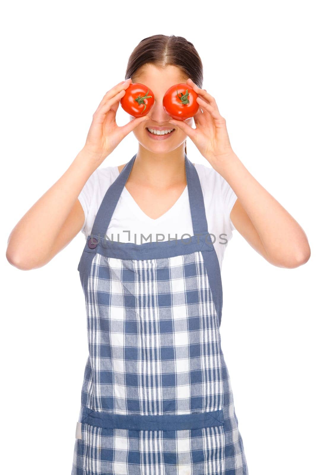 Woman with cooking apron