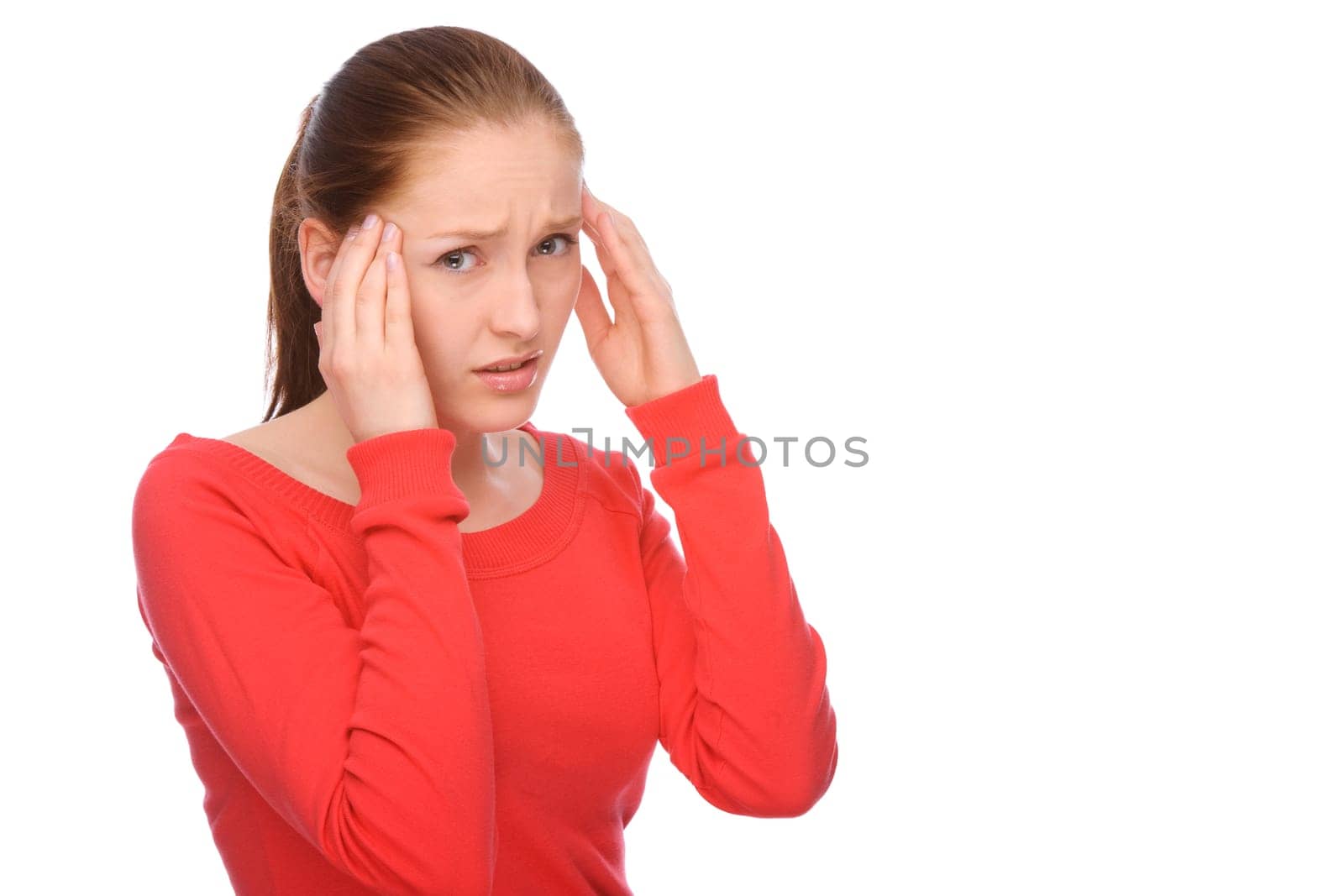Woman with headache