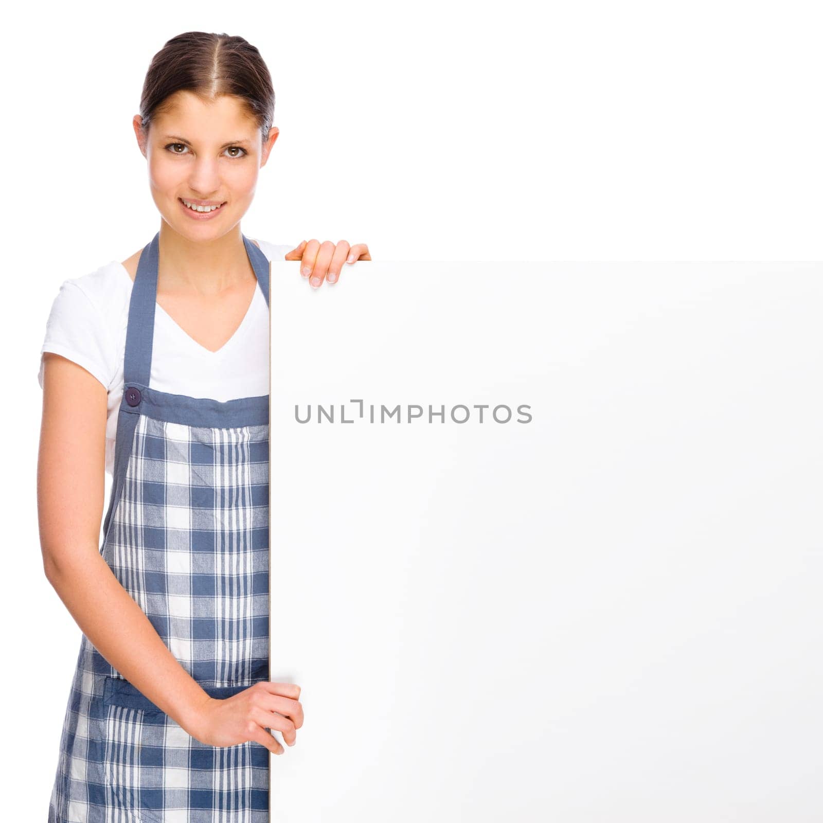 Woman with cooking apron