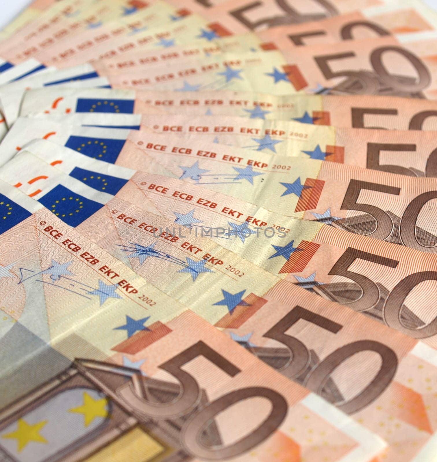 Euro bankonotes background