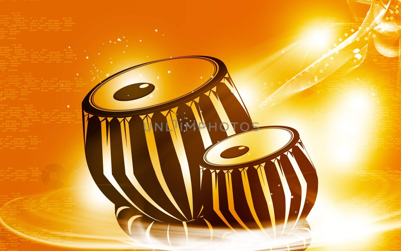 Illustration of a tabla
