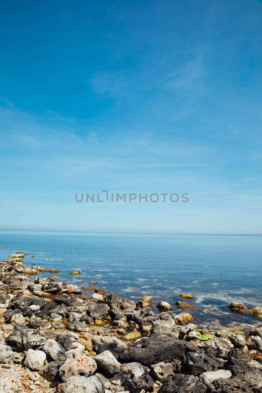 stone beach of the sea nature walk nature sea air by Simakov