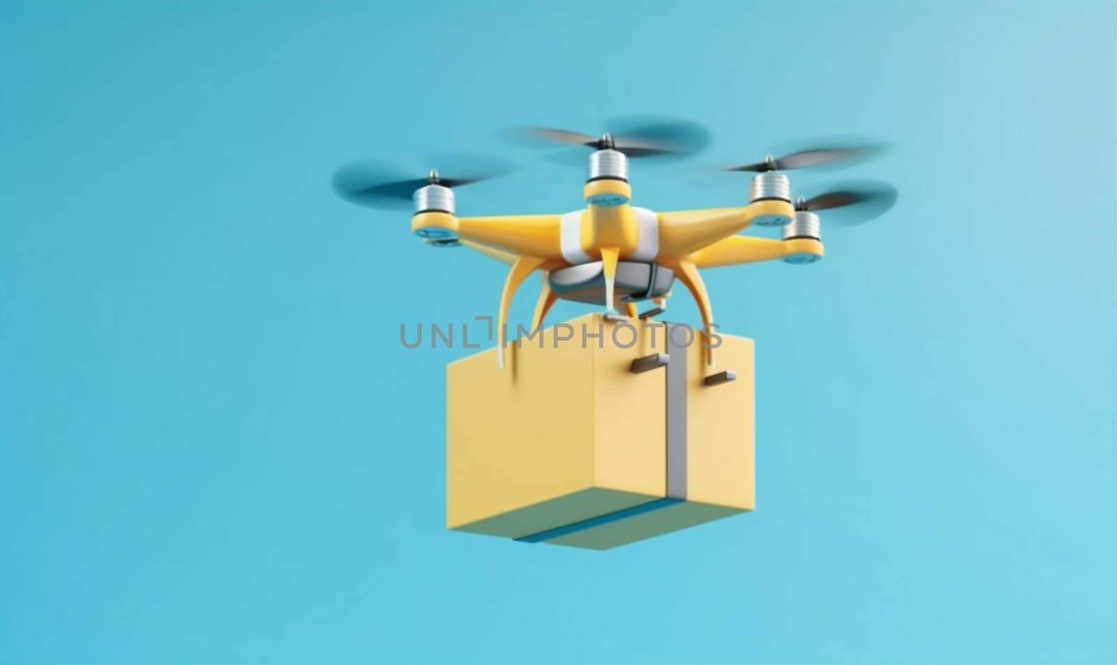 deliver helicopter smart fast aircraft air drone logistic innovation transportation vehicle blue cargo flying technology fly shipping blue delivery background distribution. Generative AI.