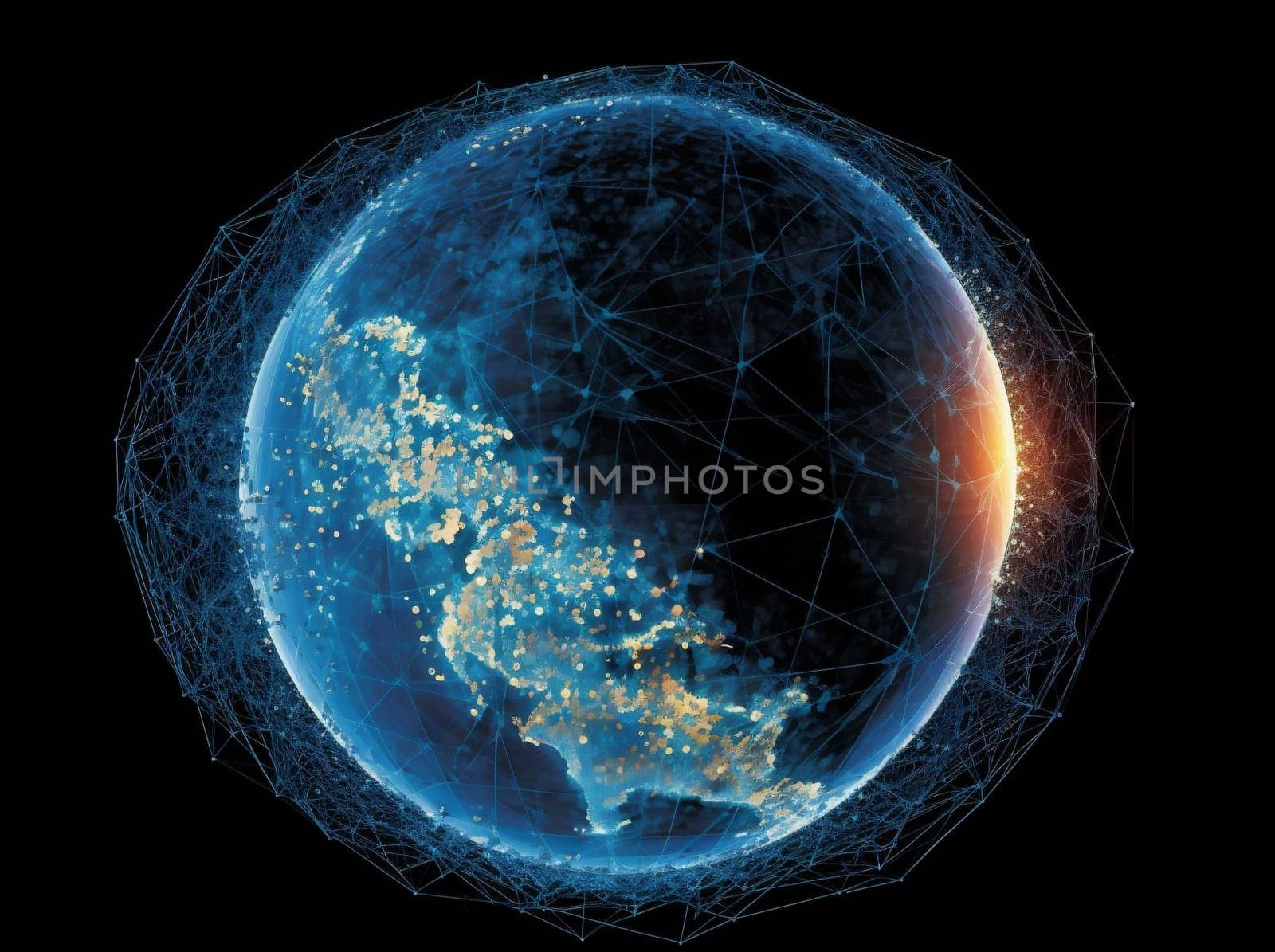 internet planet galaxy network background climate 3d earth cyberspace black picture space map technology social connection globe geography finance global. Generative AI.