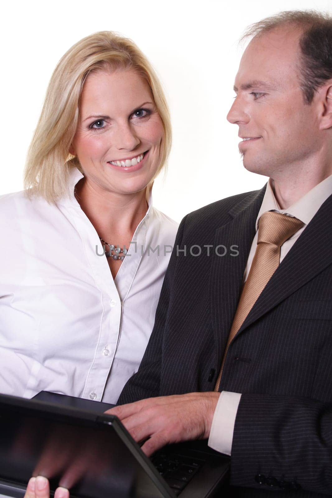 Man and woman with PC