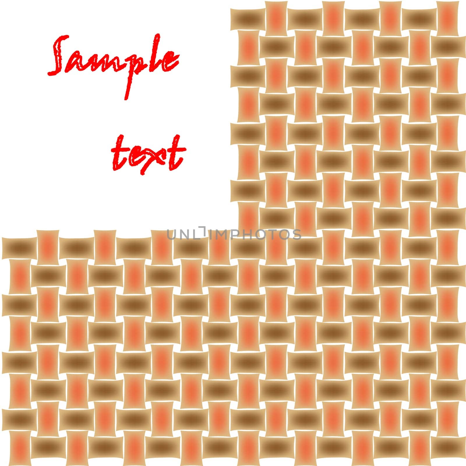 basket texture with space for text in the corner