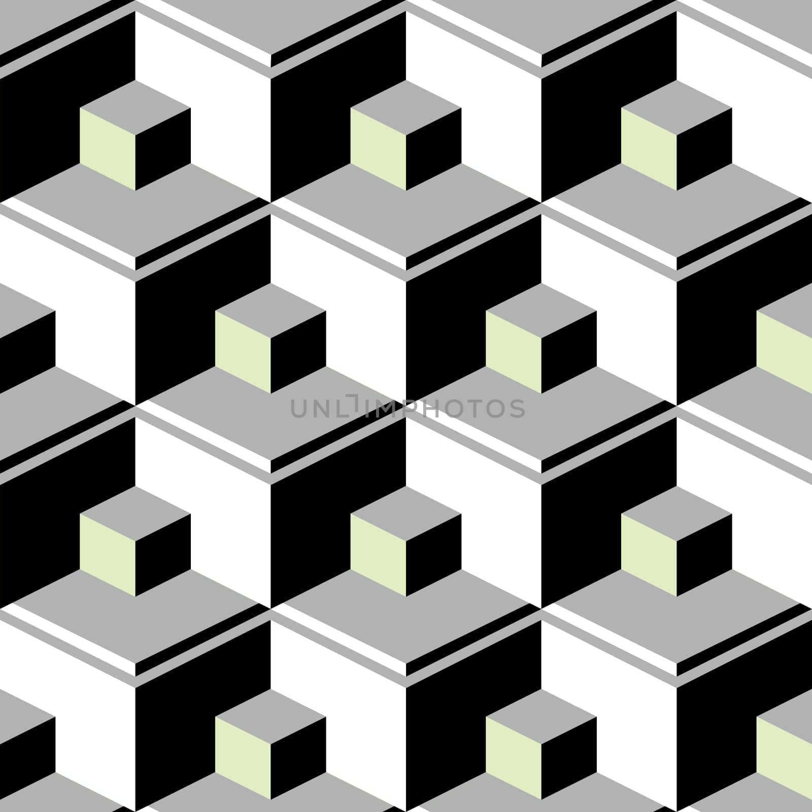 black abstract cubes