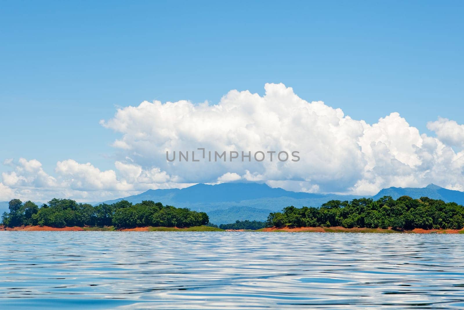 Nam Ngum Reservoir in Laos