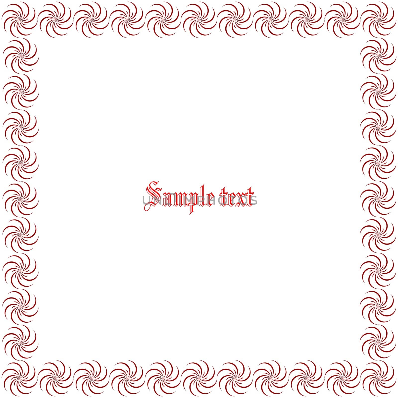 floral border with space for text