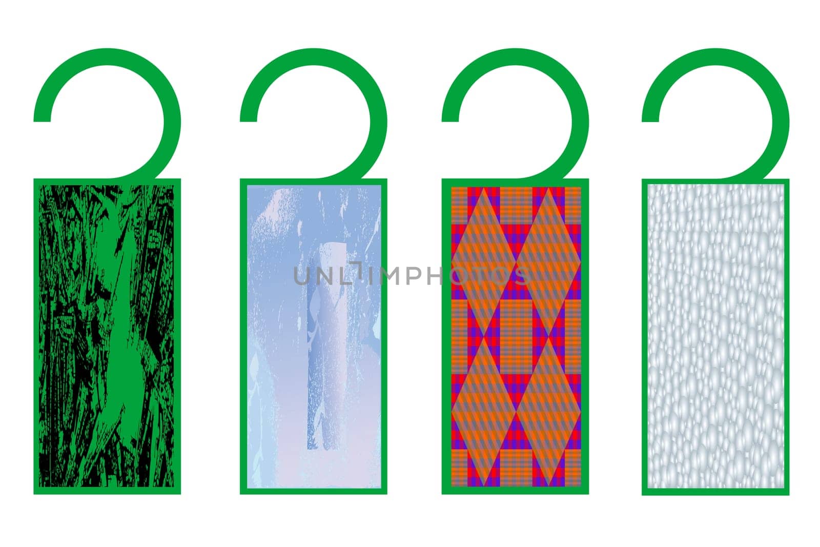 tags with texture (contrast)