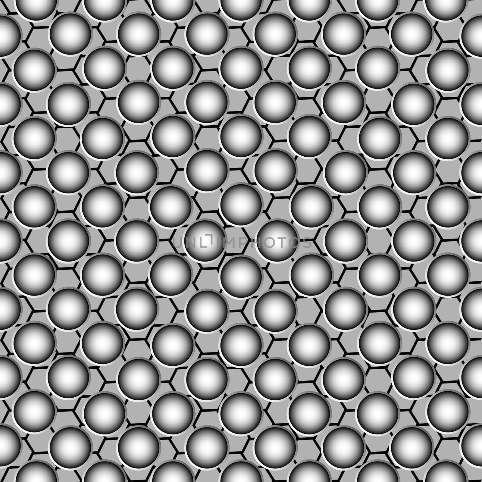 metallic circles pattern