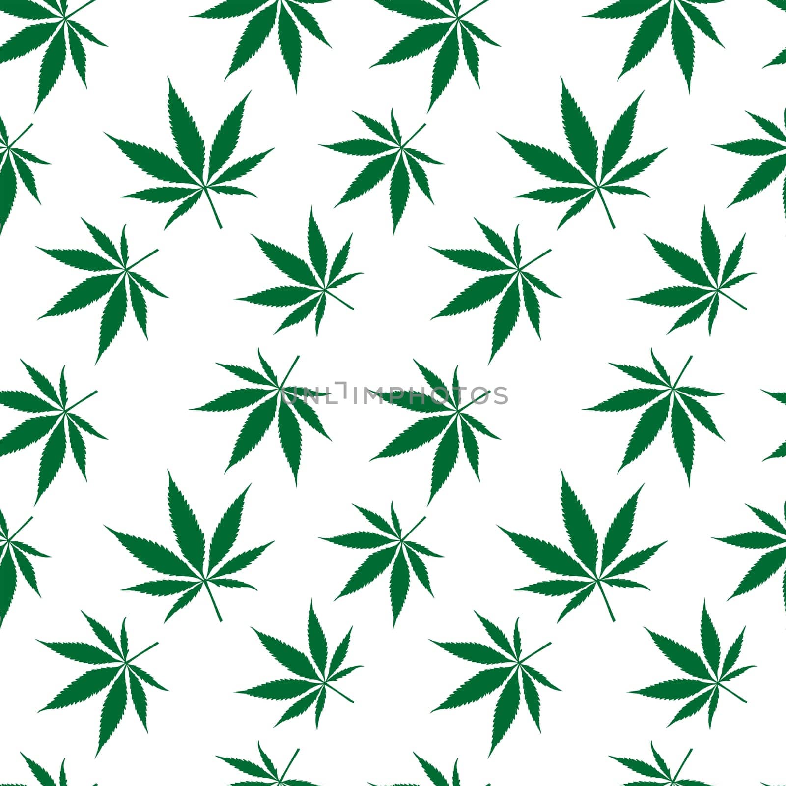cannabis seamless pattern extended