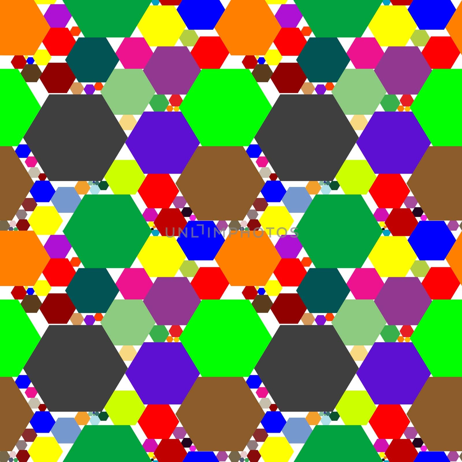 hexagon seamless pattern extended