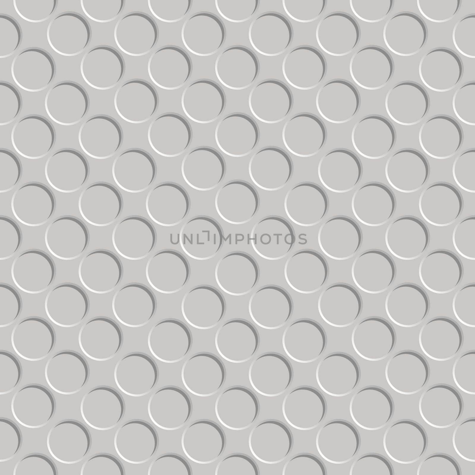 metallic shadowed circle pattern