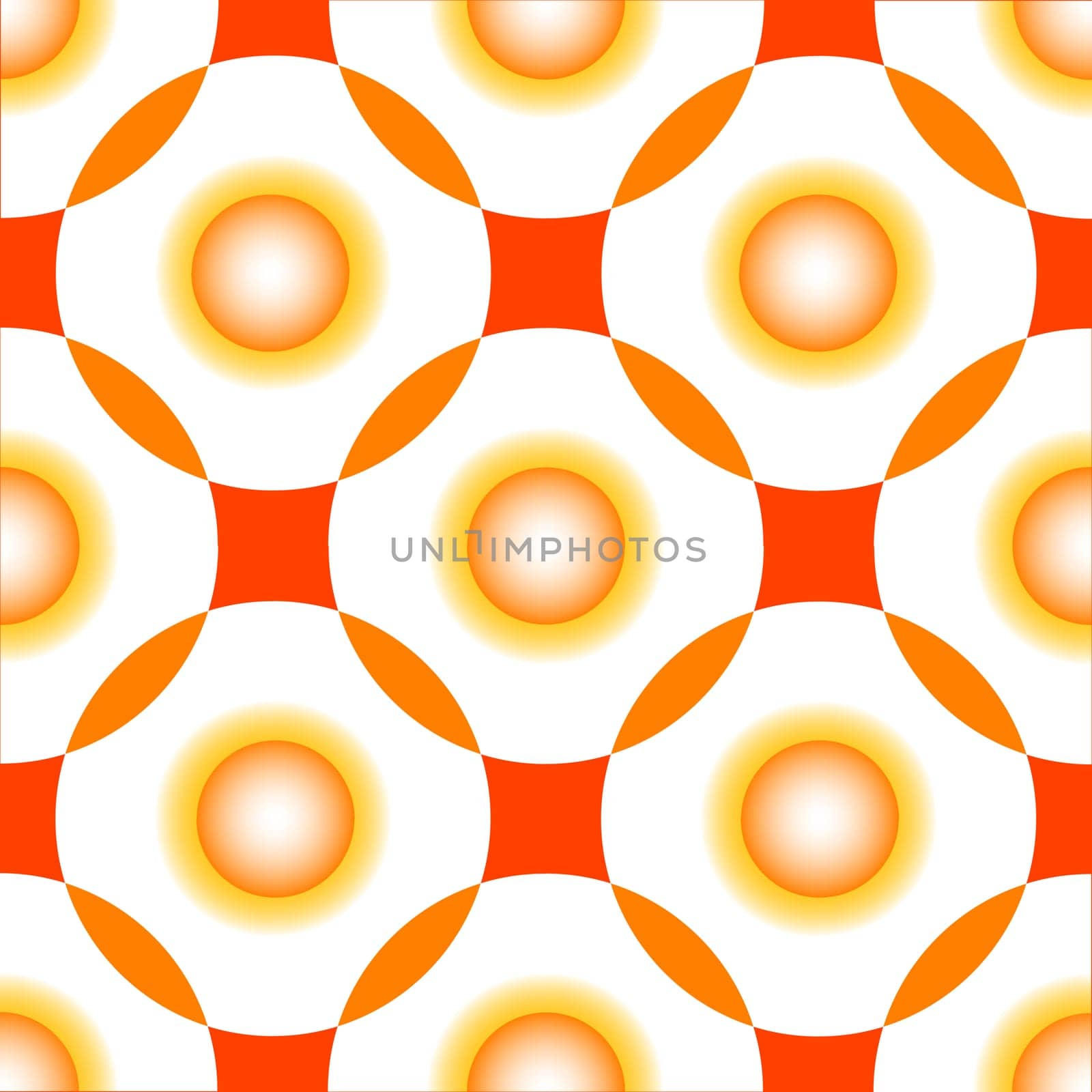 orange circles seamless pattern